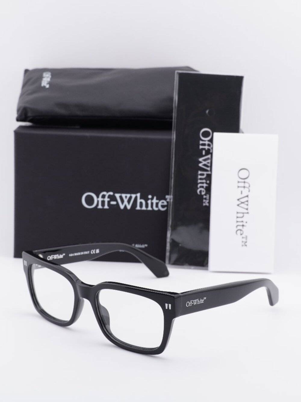 Off-White OERJ053 STYLE 53 1100 Rectangle Eyeglasses 55mm - Black